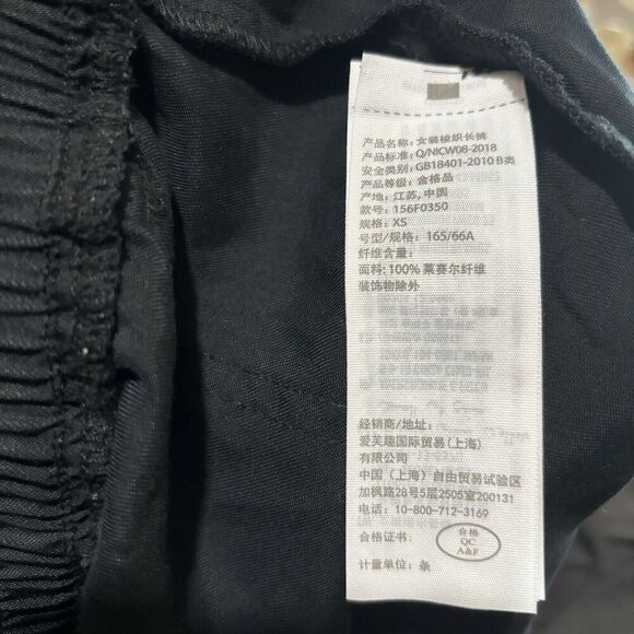 Abercrombie & Fitch Paperbag Pants Womens XS Black Pull On Jogger Bottoms - Picture 4 of 8